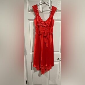 Elegant Coral Evening Dress